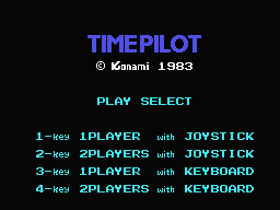 Time Pilot Title Screen